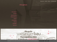 wiesinger-bau.at Webseite Vorschau