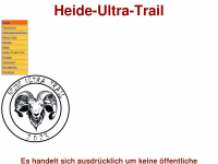 heide-ultra-trail.de Webseite Vorschau