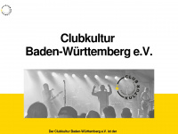 clubkultur-bw.de Webseite Vorschau
