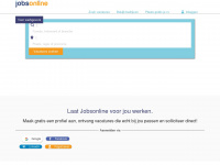 jobsonline.be Webseite Vorschau