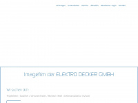 elektro-decker-nrw.de Webseite Vorschau