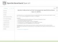 sportaerzteverband-saar.de Webseite Vorschau