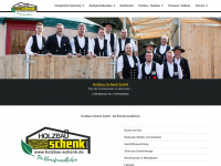 holzbau-schenk.de Webseite Vorschau