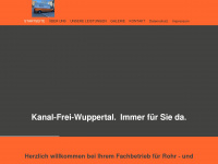 kanal-frei-wuppertal.de Webseite Vorschau