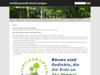 jubilaeumswald.de Webseite Vorschau
