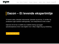 dacon.no Webseite Vorschau