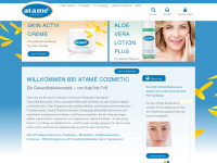 atame-cosmetic.com Webseite Vorschau