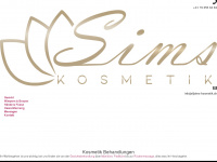 sims-kosmetik.ch Webseite Vorschau