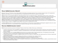 mymathcalculator.com Webseite Vorschau