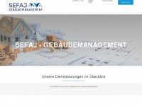sefaj-gebäudemanagement.de Webseite Vorschau