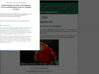 lexikon-papageien.de Webseite Vorschau