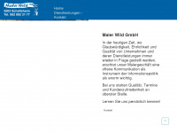 malerwild-gmbh.ch Webseite Vorschau