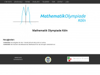 mathematik-olympiade-koeln.de Webseite Vorschau