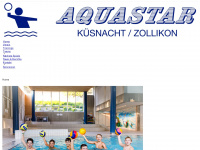 aquastarwaterpolo.ch Webseite Vorschau
