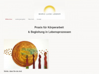 marie-luise-lender.de Webseite Vorschau