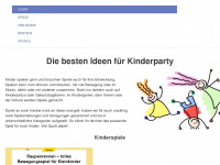 kinderparty.one Webseite Vorschau