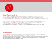 publicservices.ch Webseite Vorschau