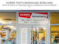 huber-textilreinigung.ch Webseite Vorschau
