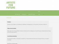 artistsforfuture.at Webseite Vorschau