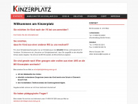 kinzerplatz.at Webseite Vorschau