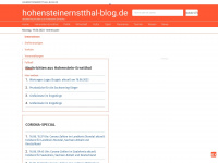 hohensteinernstthal-blog.de Webseite Vorschau