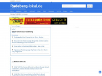 radeberg-lokal.de Webseite Vorschau