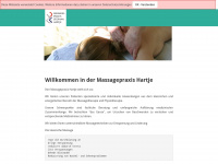 massagepraxis-hartje.de Webseite Vorschau