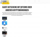 coinsbee.com Webseite Vorschau