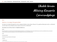 ukulelelove.de Webseite Vorschau