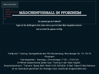 maedchenfussball-pforzheim.de Webseite Vorschau