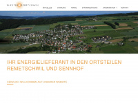 elektra-remetschwil.ch Webseite Vorschau