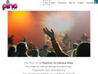 pincmusic.net Webseite Vorschau