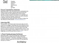 oxid-architektur.ch Webseite Vorschau