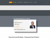 bauexperte-becker.de Webseite Vorschau