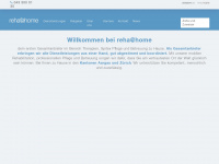 rehaathome.ch Webseite Vorschau