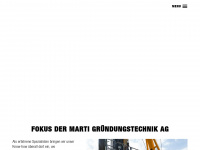 marti-gruendungstechnik.ch Webseite Vorschau