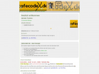 cafecodex.de Webseite Vorschau