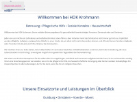 hdk-krohmann.de Webseite Vorschau