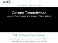 coronatestsoftware.de Webseite Vorschau