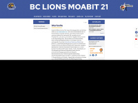 bclions-moabit.de Webseite Vorschau