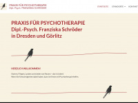 psychotherapie-franziska-schroeder.de Webseite Vorschau