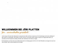 joeriplatten.ch Webseite Vorschau
