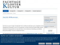 fachtage-klosterkultur.org Webseite Vorschau