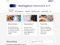 nystagmusnetzwerk.de Webseite Vorschau