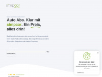 simpcar.ch Webseite Vorschau