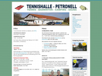 tennishalle-petronell.at Webseite Vorschau