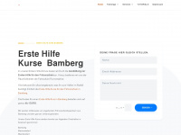 erste-hilfe-ausbildung-bamberg.de Webseite Vorschau