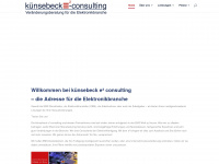 kuensebeck-econsulting.de Webseite Vorschau