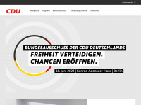 cdu-bundesausschuss.de Webseite Vorschau