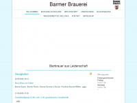 barmer-brauerei.de Webseite Vorschau